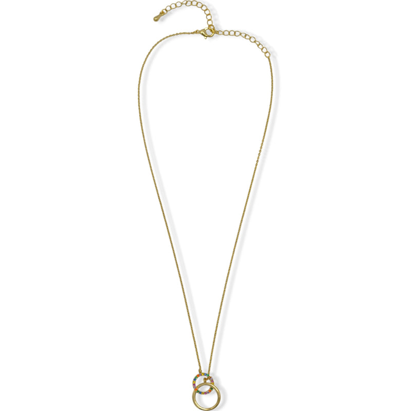 Elegant double-circle design symbolizing unity and connection