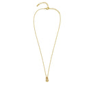 Gold Pinapple Charm Pendant Necklace