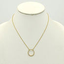 Gold circle Charm Pendant Necklace