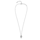 Rhodium Hamsa Pendant Necklace