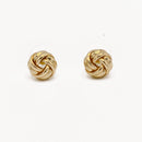 0.5" Mini Gold Knot Earrings – Delicate Twist Studs – Hypoallergenic Gold-Tone Jewelry for Everyday Elegance