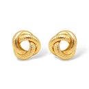 0.5" Mini Gold Knot Earrings – Delicate Twist Studs – Hypoallergenic Gold-Tone Jewelry for Everyday Elegance