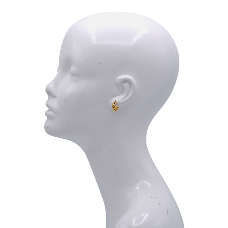 Gold Cuff Ear Clip – 0.5" Inch No Piercing Required Fashion Earring