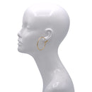Gold Hoop Earrings – Classic Polished Round Hoops, 2" Lightweight Everyday Jewelry