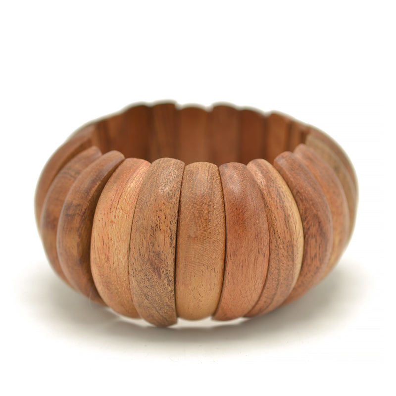 wood stretch bracelet Bangle