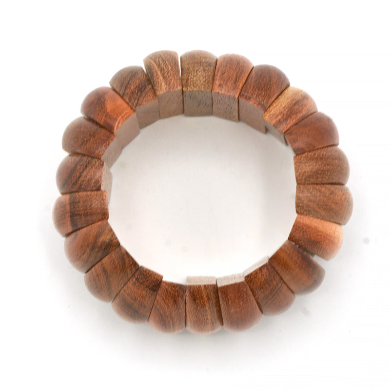 wood stretch bracelet Bangle