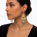 Multi-Flower Drop Earrings – Lightweight Dangle Statement Jewelry for Women