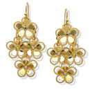 Multi-Flower Drop Earrings – Lightweight Dangle Statement Jewelry for Women