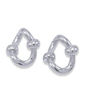 Chunky Teardrop Knot Earrings – Bold Modern Studs for Women 1"