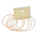 3-Piece Tri-Color Hoop Earring Set – Gold, Silver & Rose Tones (Available in 2.7" and 3.25" Diameters)