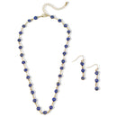 Evil Eye Protection Necklace & Earrings Set – 16" Necklace with 1.8" Earrings