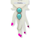 Turquoise Stone Hand Chain Bracelet