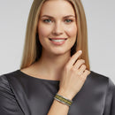 2.8" Bohemian Silver & Gold Woven Wave Cuff Bracelet – Ethnic Tribal Style Open Bangle – Adjustable Statement Jewelry