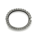 Silver Oxidized Wave  Hinged Bracelet