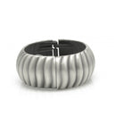 Silver Oxidized Wave  Hinged Bracelet