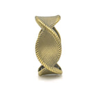 GOLD OXIDIZED TWISTED NET DESIGN HINGED BRACELET