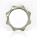 SILVER OXIDIZED MATTE FINISHED TWISTED HINGED BRACELET