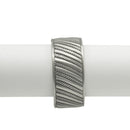 SILVER OXIDED ROPE HINGED BRACELET