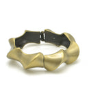 GOLD OXIDIZED MATTE FINISHED HINGED BRACELET