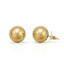Gold 8mm ball stud Earrings