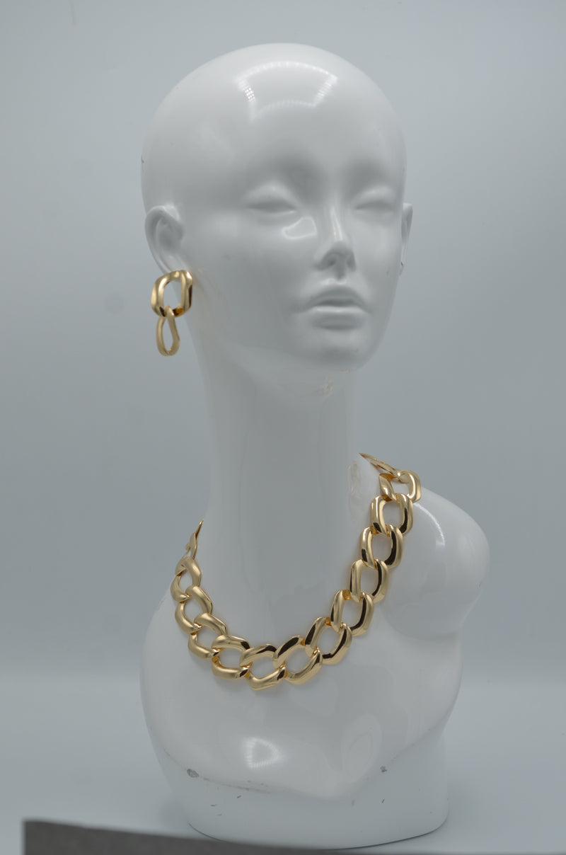 Shiny Gold Link chain Necklace