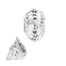 Trendy Silver Hammered Stretch Ring