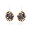 Gold-Tone Black Earrings