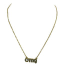 GOLD CRYSTAL NECKLACE