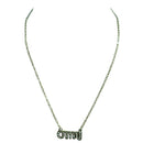 RHODIUM CRYSTAL NECKLACE