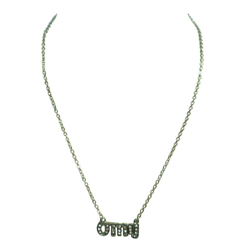 RHODIUM CRYSTAL NECKLACE