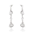 Silver Tone Crystal Earrings
