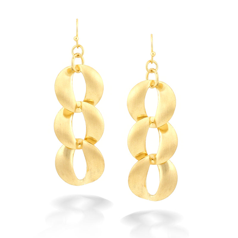 Gold-Tone Link Earrings