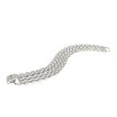 Silver Metal Sleek Watch Band Necklace  
