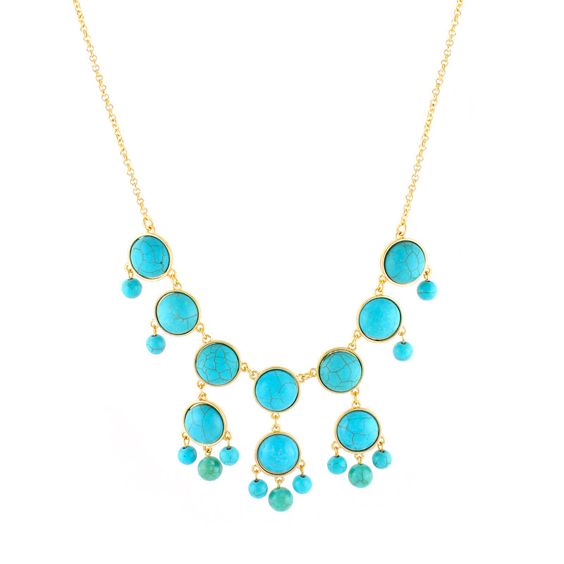 Gold-Tone Turquoise Necklace