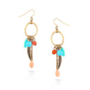 Gold-Tone Mix Beads Earrings