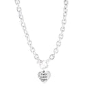 Silver Heart Pendant Chain Necklace