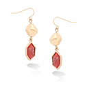 Gold-Tone Coral Earrings