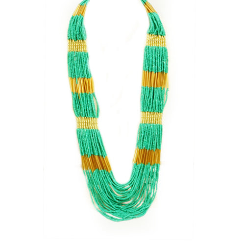 Turquoise beaded indian style necklace