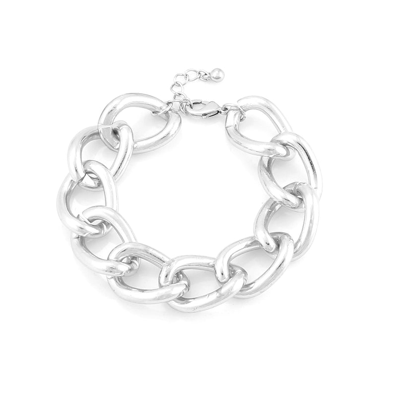 Silver-Tone Link Bracelets