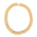 Gold-Tone Metal Crystal Necklace