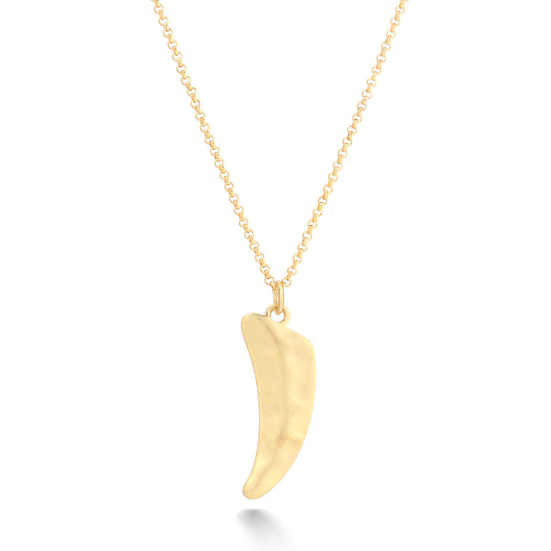 Gold Plated Long Pendant Necklace