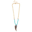 Gold-Tone Turquoise Necklace
