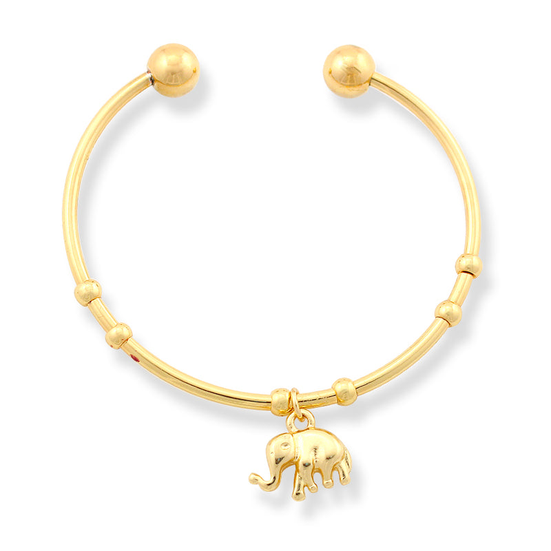 Gold-Tone Elephant Charm Bracelets