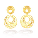 Gold-Tone Filigree Earrings