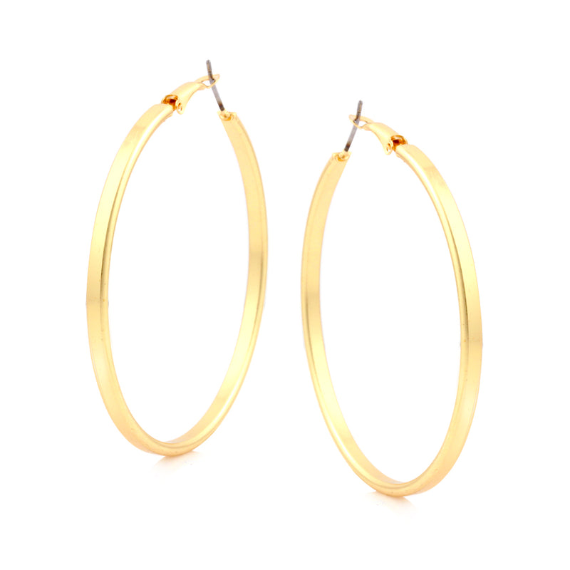 Gold-Tone Hoop Earrings