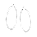 Silver-Tone Hoop Earrings