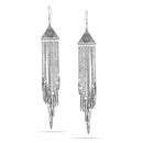 Tazza Anique Silver-Tone Metal Tassel Earrings