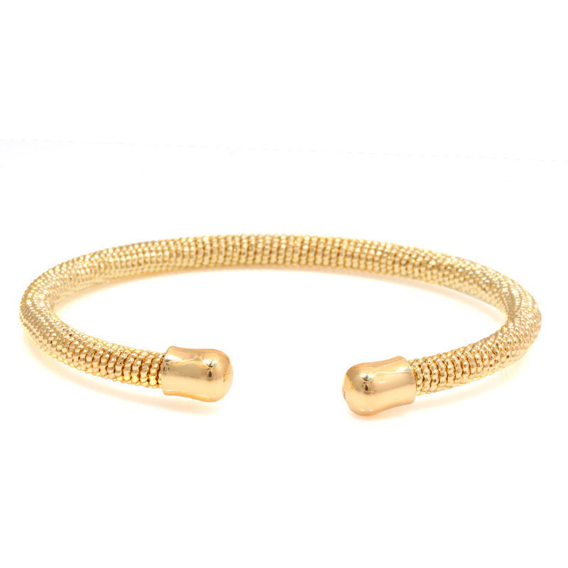 Gold Rope Cuff Bracelet