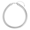 Rhodium -Tone Metal  Adjustable Lobster Claw Closures Choker Neckaces