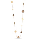 Gold-Tone Metal Oxidized Charms  Adjustable Lobster Claw Clousure Neckalces